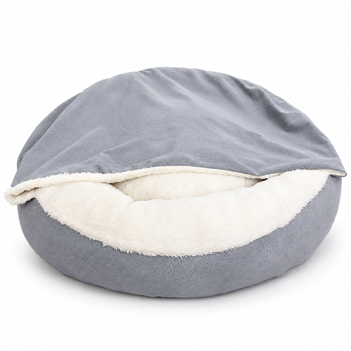 Orthopedic Donut Dog Bed with Hooded Blanket