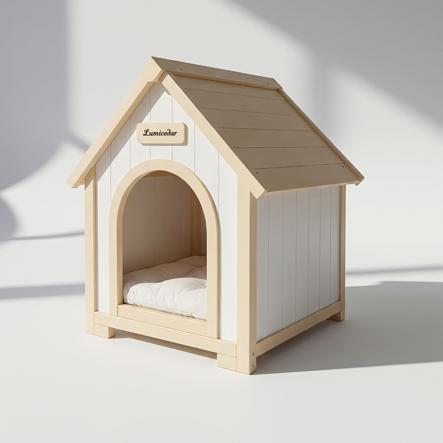 Wooden Dog House – Cedar, EVA Cushion