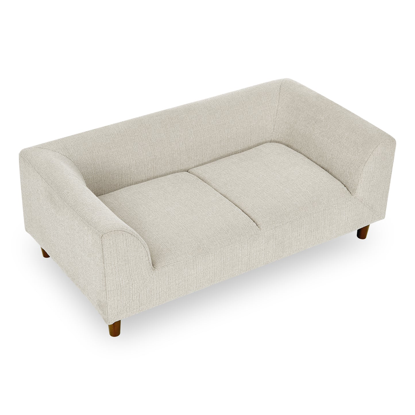 Pet Sofa with Backrest – Beige Linen