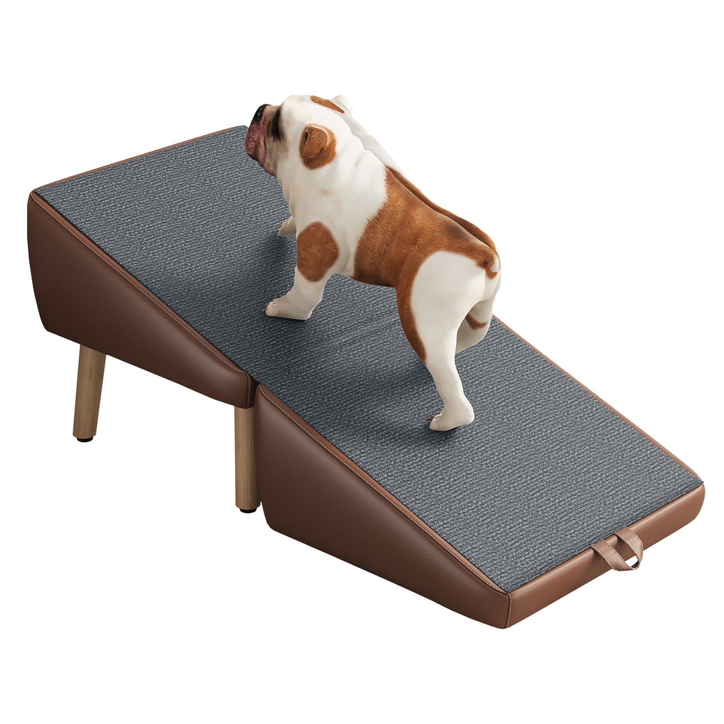 Foldable Pet Stairs – Brown