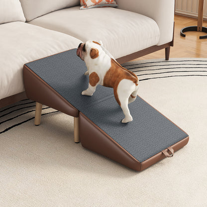 Foldable Pet Stairs – Brown