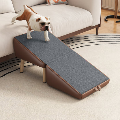 Foldable Pet Stairs – Brown