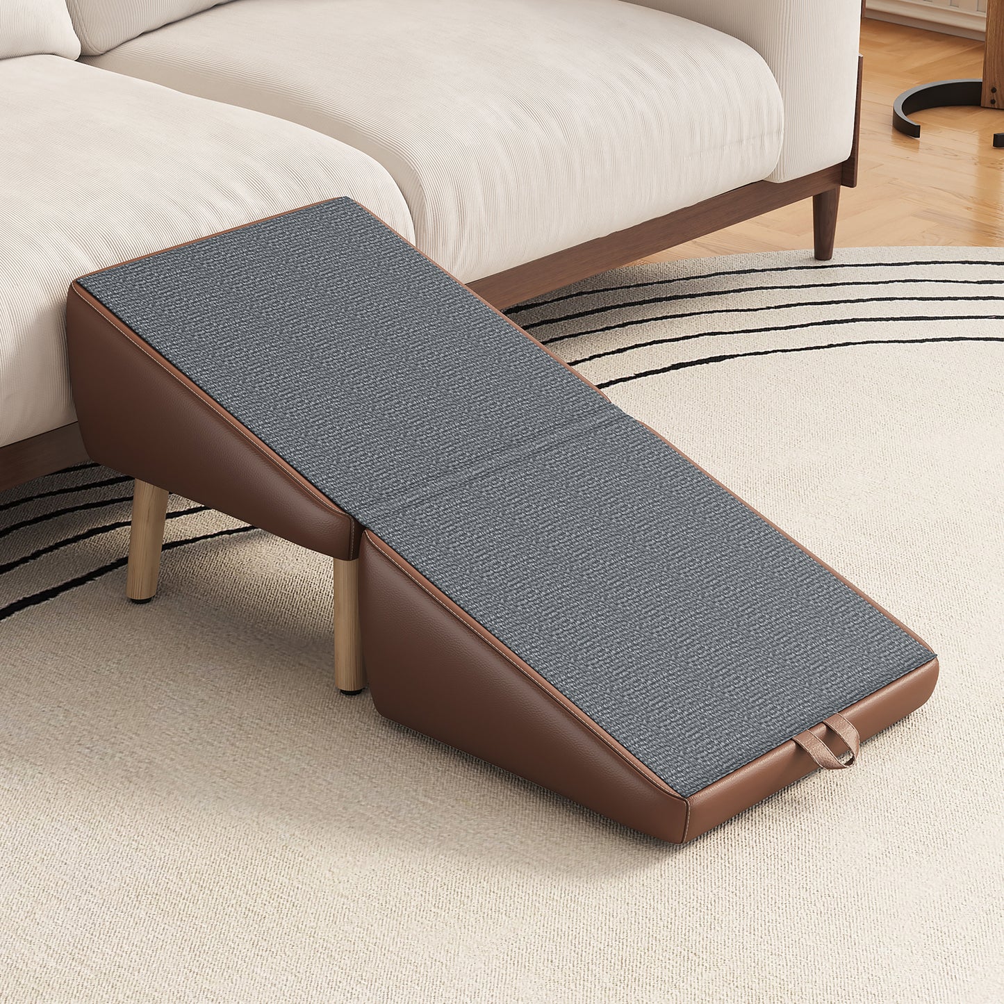 Foldable Pet Stairs – Brown