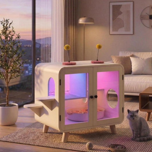 Hidden Litter Box Enclosure – RGB LED