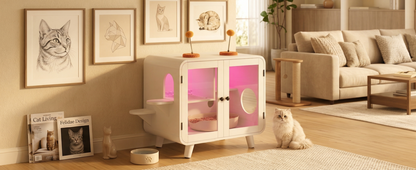 Hidden Litter Box Enclosure – RGB LED