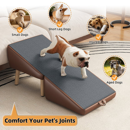 Foldable Pet Stairs – Brown