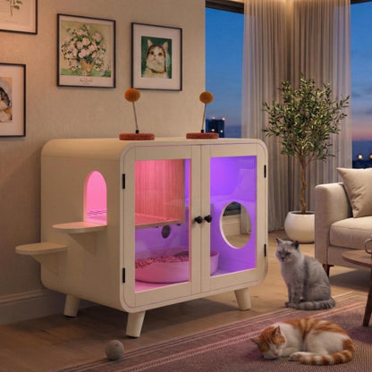 Hidden Litter Box Enclosure – RGB LED