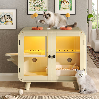 Hidden Litter Box Enclosure – RGB LED