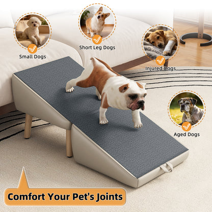 Foldable Pet Stairs – Light Gray