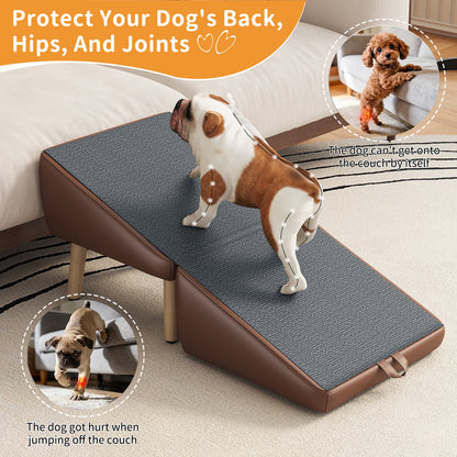 Foldable Pet Stairs – Brown