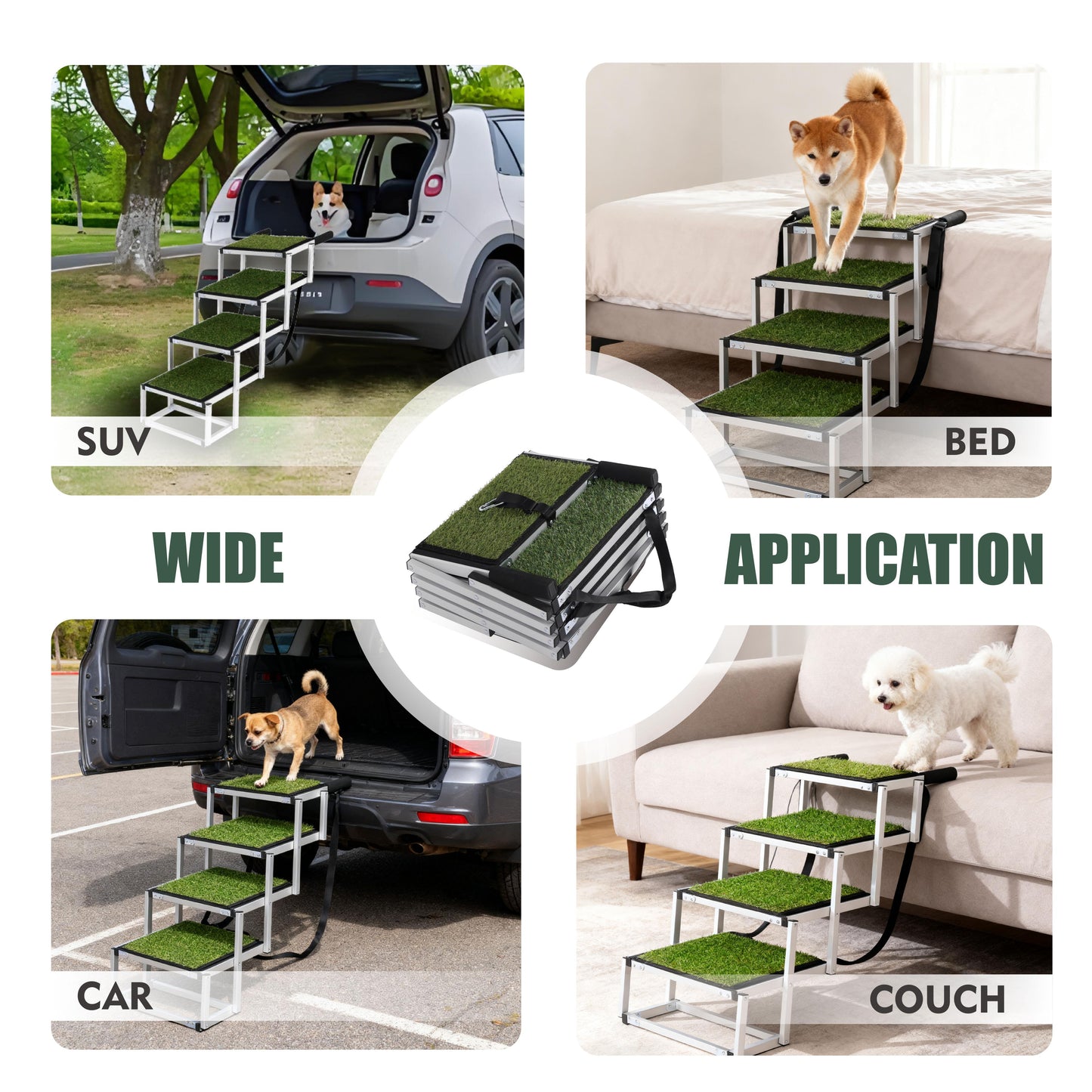 Foldable Dog Ramp for Cars – Up to 250lbs
