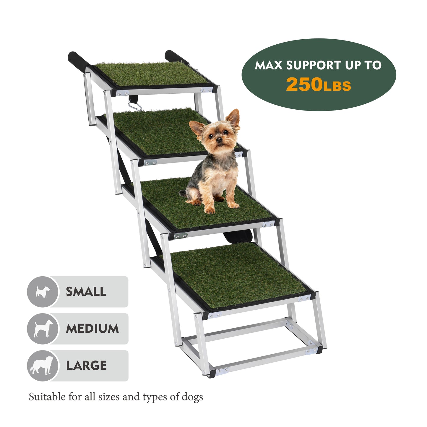 Foldable Dog Ramp for Cars – Up to 250lbs