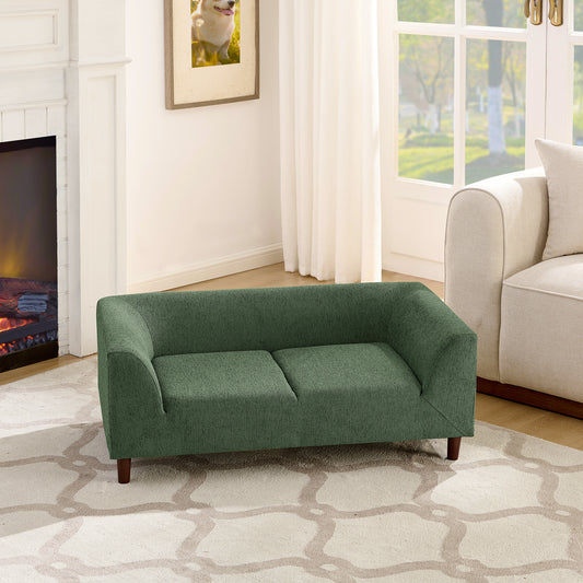 Pet Sofa with Backrest – Olive Green