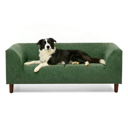 Pet Sofa with Backrest – Olive Green