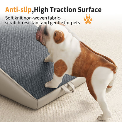 Foldable Pet Stairs – Light Gray