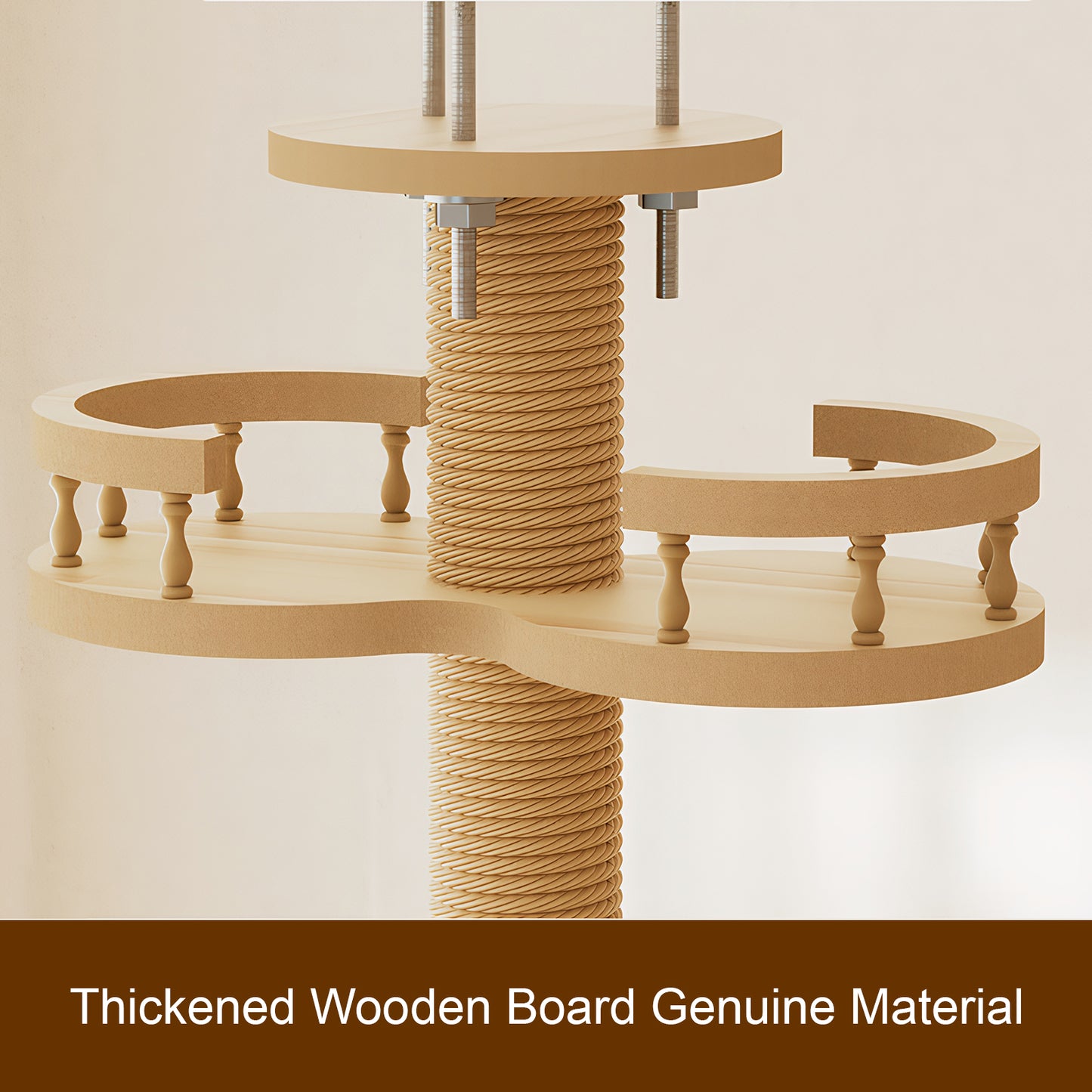 Floor-to-Ceiling Cat Tree – Adjustable 98–110in