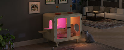 Hidden Litter Box Enclosure – RGB LED