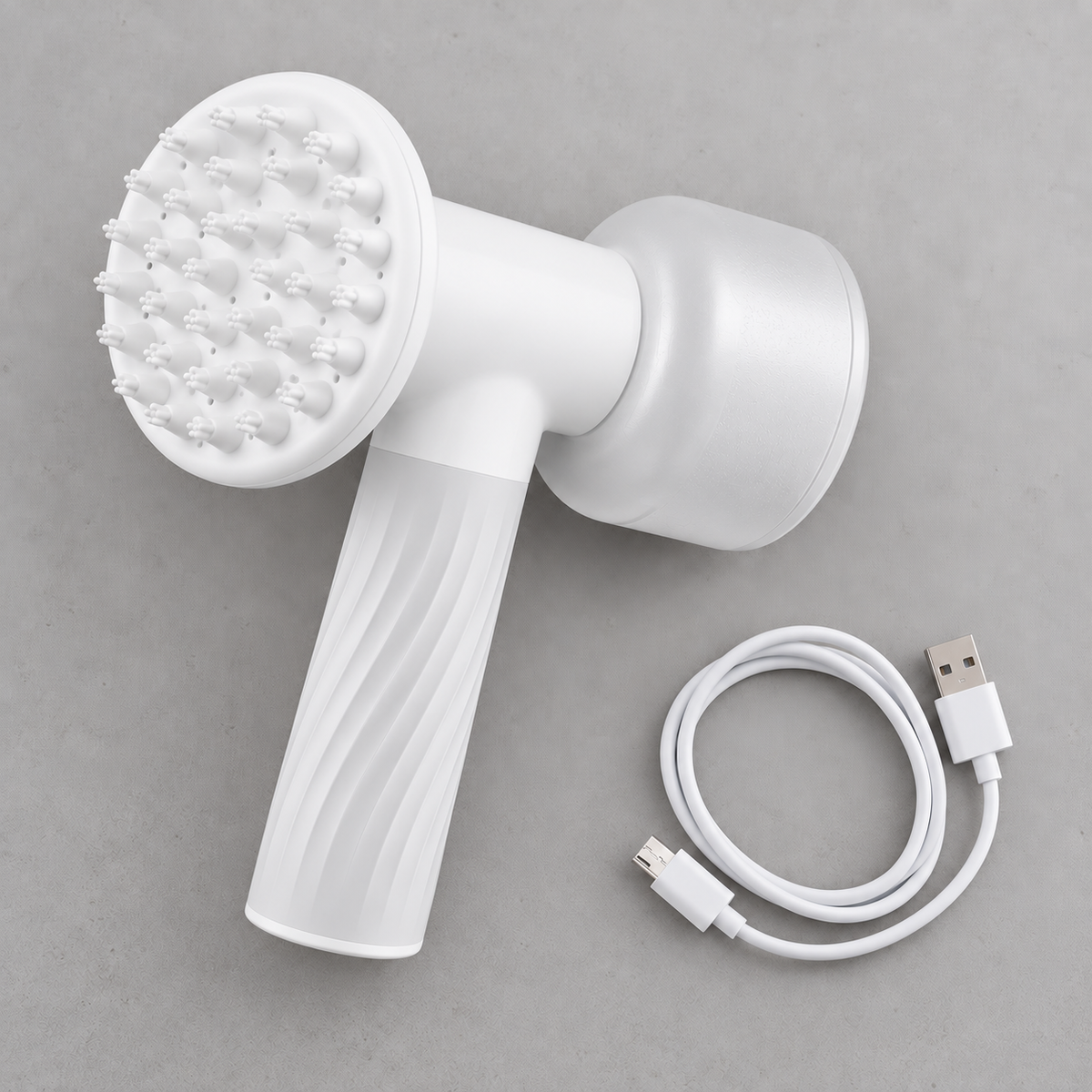 Automatic Foaming Dog & Cat Bath Brush with Shampoo Dispenser – USB Rechargeable
