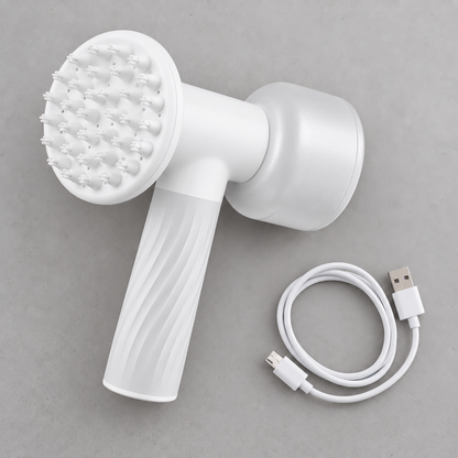 Automatic Foaming Dog & Cat Bath Brush with Shampoo Dispenser – USB Rechargeable