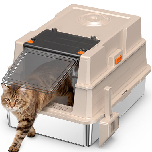 Large Stainless Steel Cat Litter Box