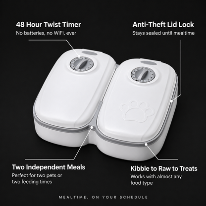 Gravity Pet Feeder & Water Dispenser