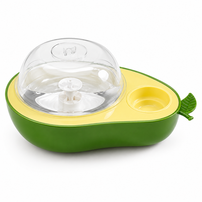 Avocado-Shape Pet Feeder & Water Bottle