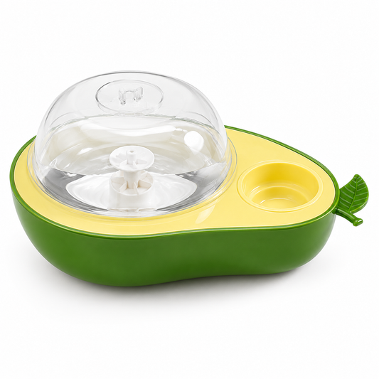 Avocado-Shape Pet Feeder & Water Bottle
