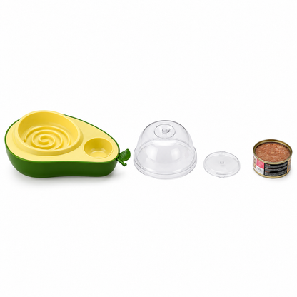 Avocado-Shape Pet Feeder & Water Bottle