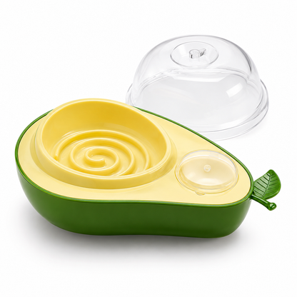 Avocado-Shape Pet Feeder & Water Bottle