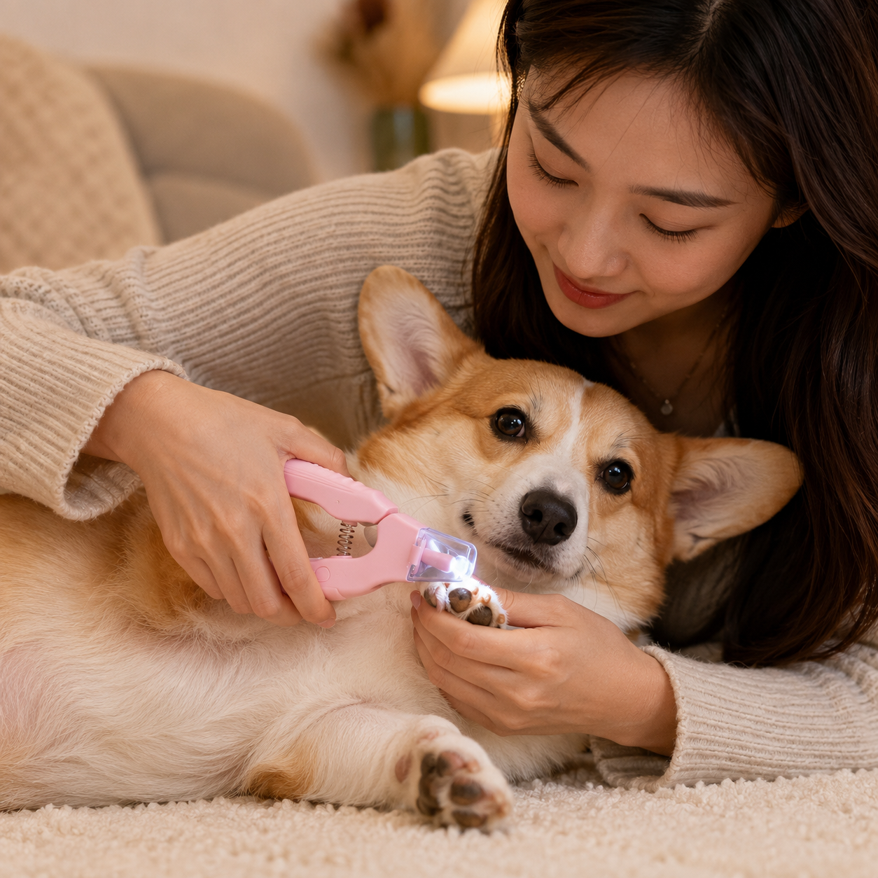 2-in-1 LED Pet Nail Clipper & Grinder