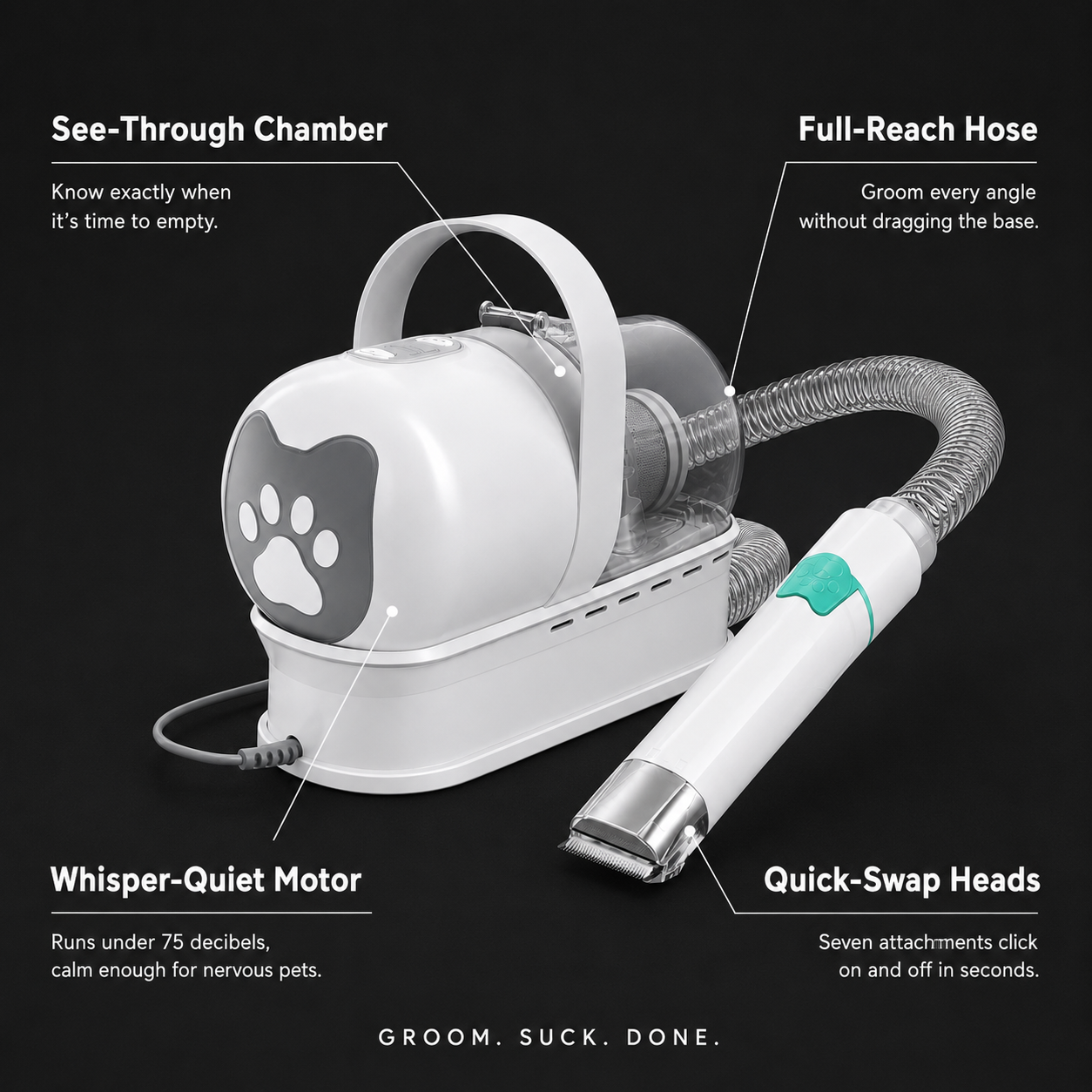 7-in-1 Vacuum Pet Grooming Kit