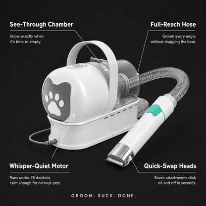 7-in-1 Vacuum Pet Grooming Kit