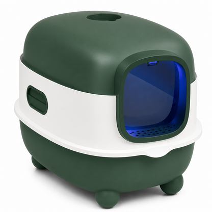 Oversized Enclosed Cat Litter Box – UV Sterilization