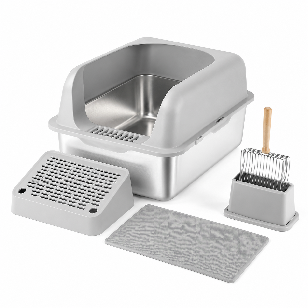 High-Back Cat Litter Pan – 6 Inch Deep