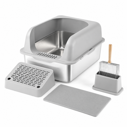 High-Back Cat Litter Pan – 6 Inch Deep