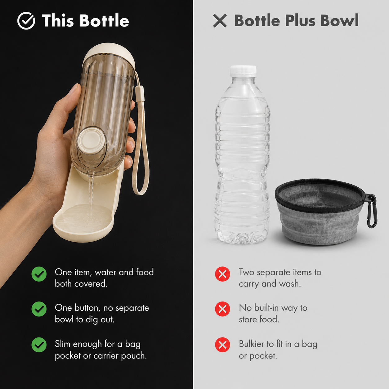 Portable Dog Walking Water Bottle