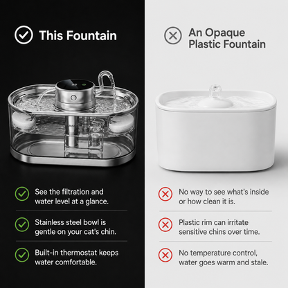 Smart Rechargeable Pet Water Dispenser