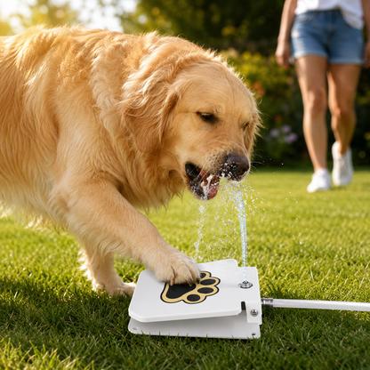 Outdoor Step-On Dog Water Fountain