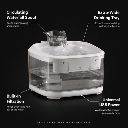 Automatic Circulating Pet Water Fountain
