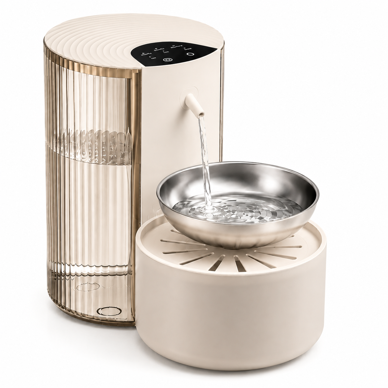 Rechargeable Stainless Steel Pet Water Fountain