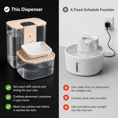 4.5L Dual-Tank Pet Water Dispenser – Remote Control