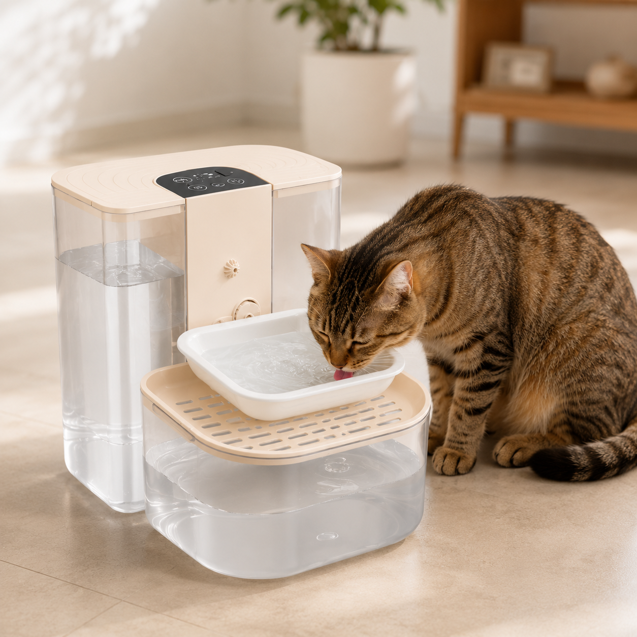 4.5L Dual-Tank Pet Water Dispenser – Remote Control