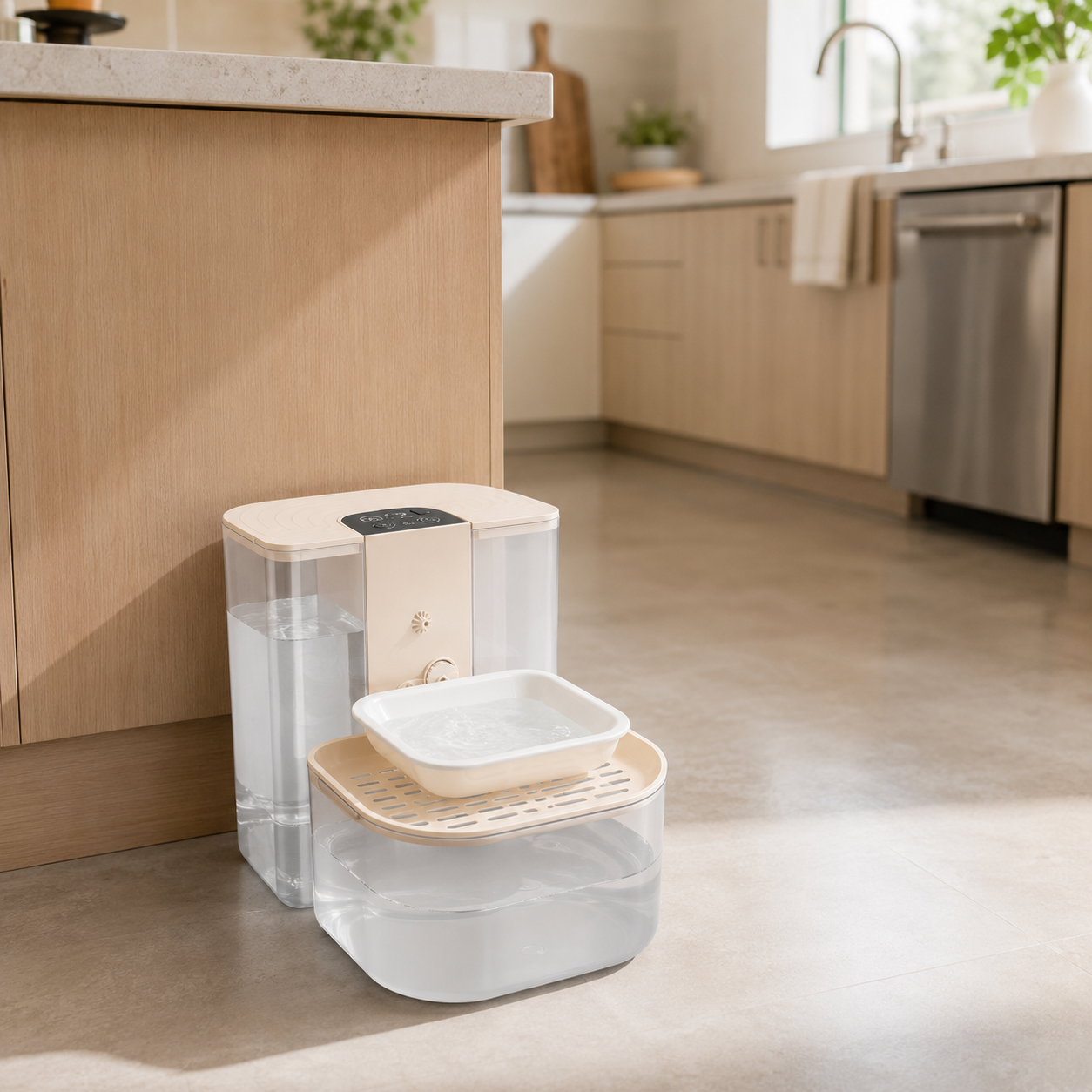 4.5L Dual-Tank Pet Water Dispenser – Remote Control