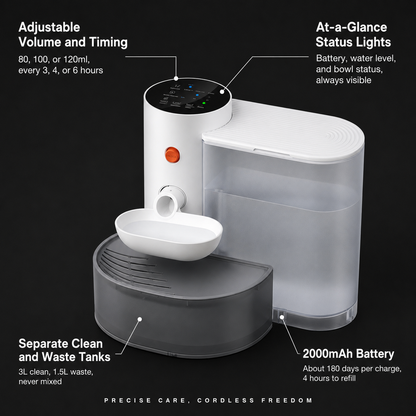 3L Rechargeable Smart Cat Water Fountain