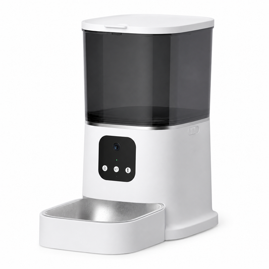 Large-Capacity Smart WiFi Pet Feeder with Voice Recorder
