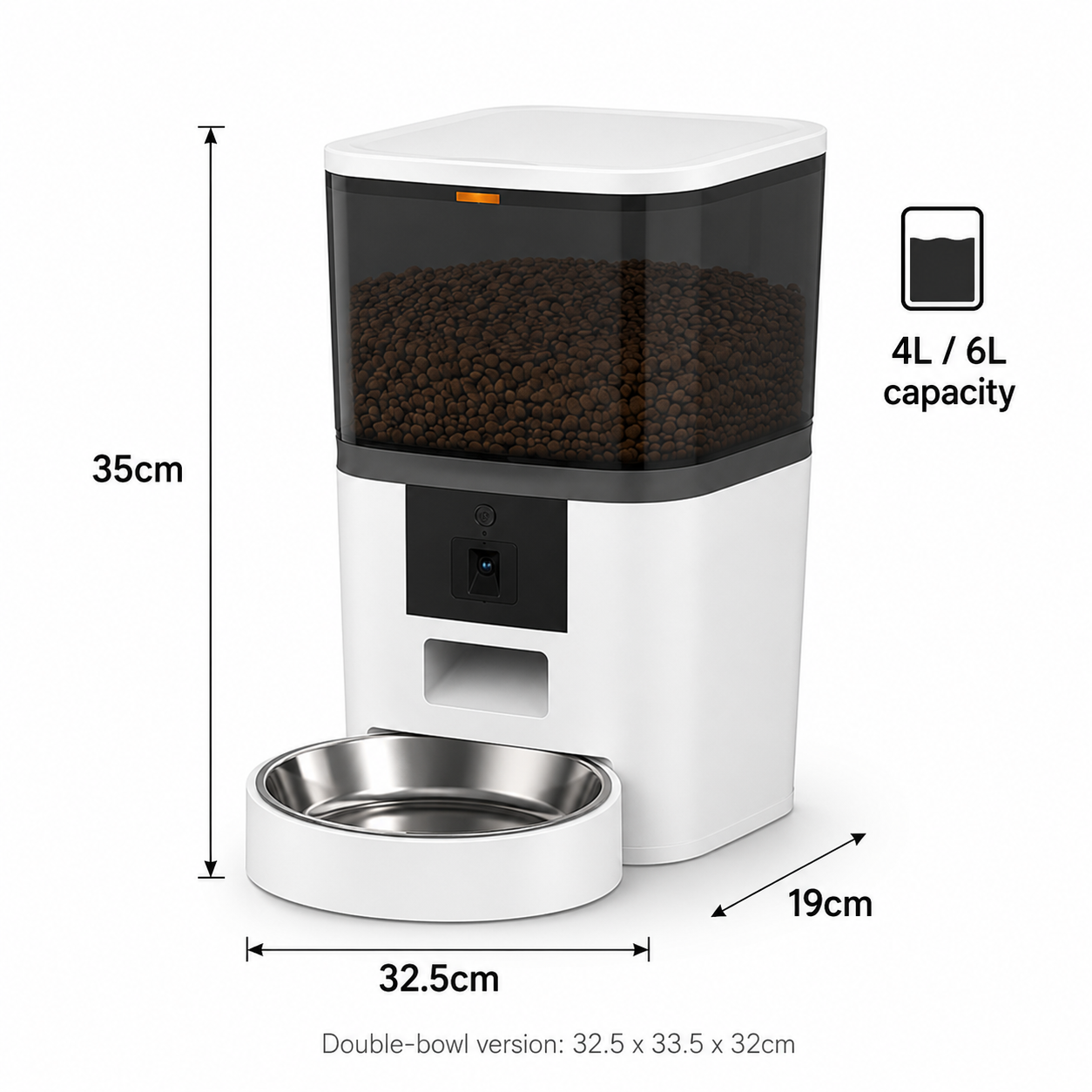 Smart Pet Feeder with Camera & Adjustable Portions