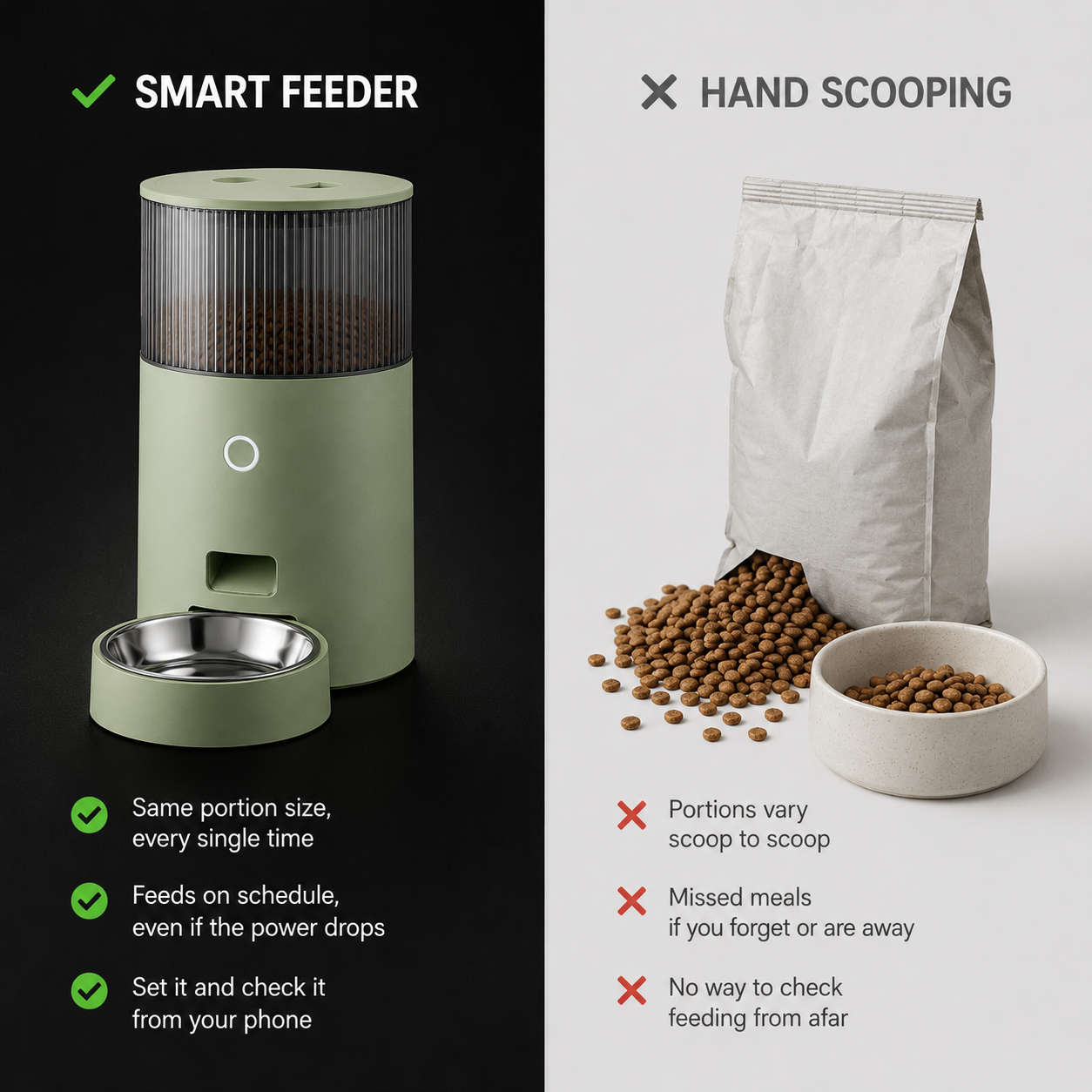 Pethart Smart WiFi Pet Feeder – Cats & Small Dogs