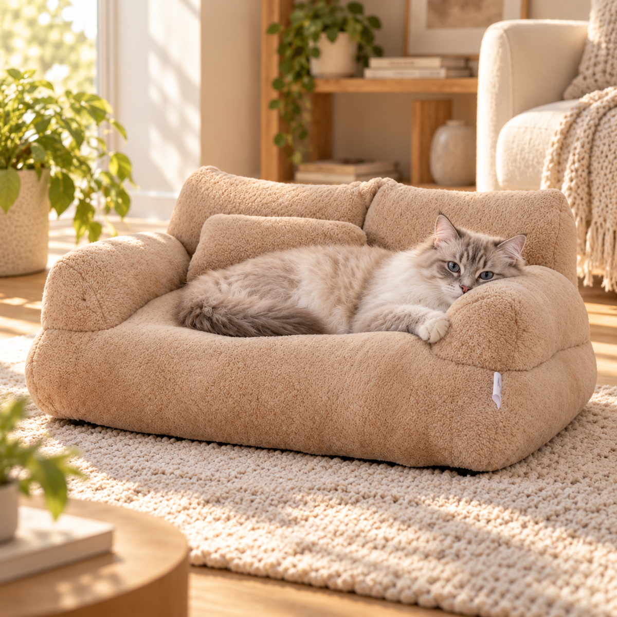 Luxury Cat Sofa Bed with Pillow