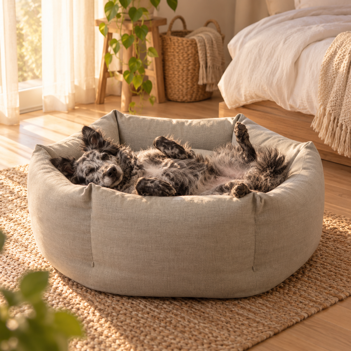 Premium Bolster Dog Bed