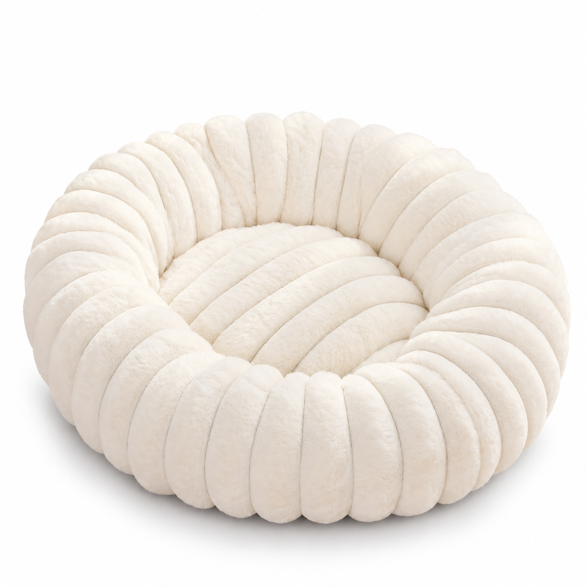 Fluffy Donut Cat & Dog Bed